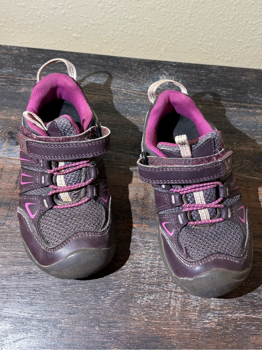 Keen Kids Purple and Pink Velcro Athletic Sneakers